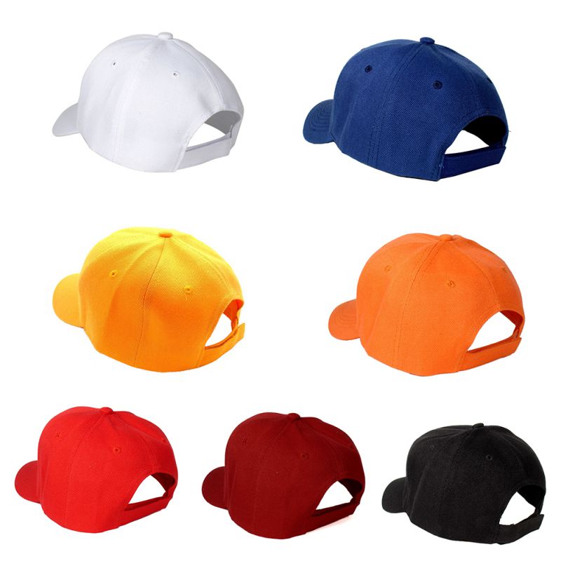 Sports Baseball Cap Angled Brim Hook and Loop Fastener Cotton Hat Adult Sportswear Accessories Saleym