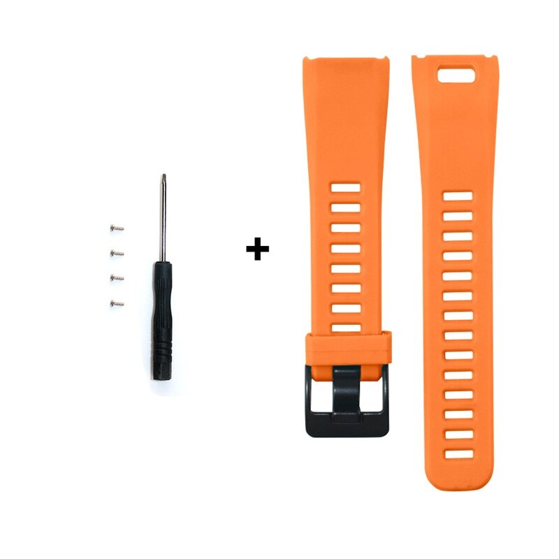 FIFATA Für Garmin Vivosmart HR Band Silikon Armbinde Für Garmin Vivo Clever HR Clever-Armbinde Sport Armbinde Fitness Tracker: Orange