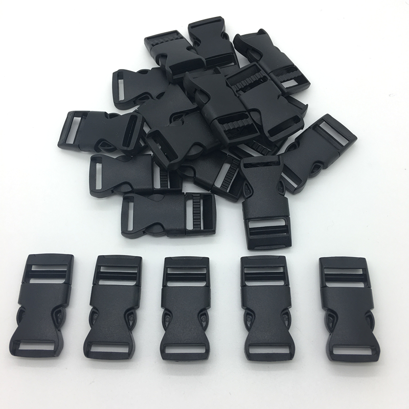 10 stuks 5/8 &quot;15mm Breed Voorgevormd Side Release Voor Paracord Armband Plastic Gesp