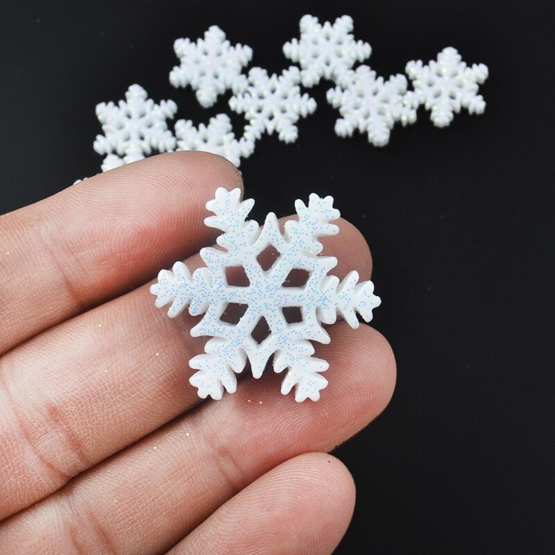 10 Pcs Vrolijk Kerstfeest Plastic Knop Sneeuwvlok Nieuwjaar Kerst Decoraties Voor Huis Kunstmatige Sneeuw & Sneeuwvlokken