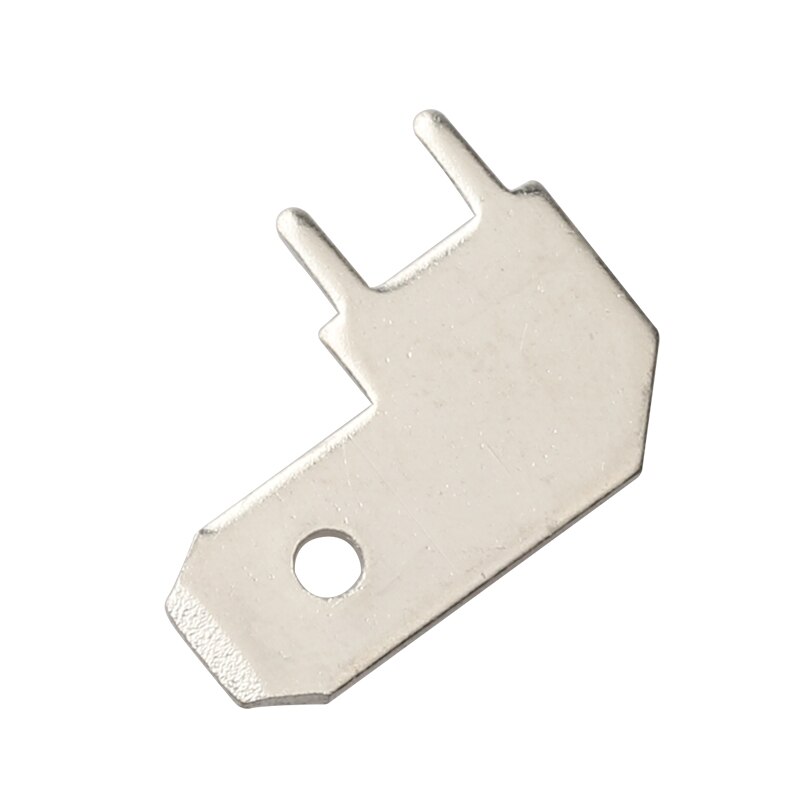 100pcs 6.3 Flag-shaped inserts 6.3MM PCB inserts PCB solder inserts L-shaped corner solder thickness 0.8 DJ6116-6.3