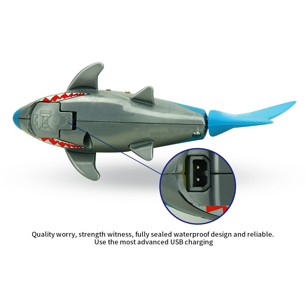 Mini RC Submarine toys for children child with radio wireless remote control shark model toys