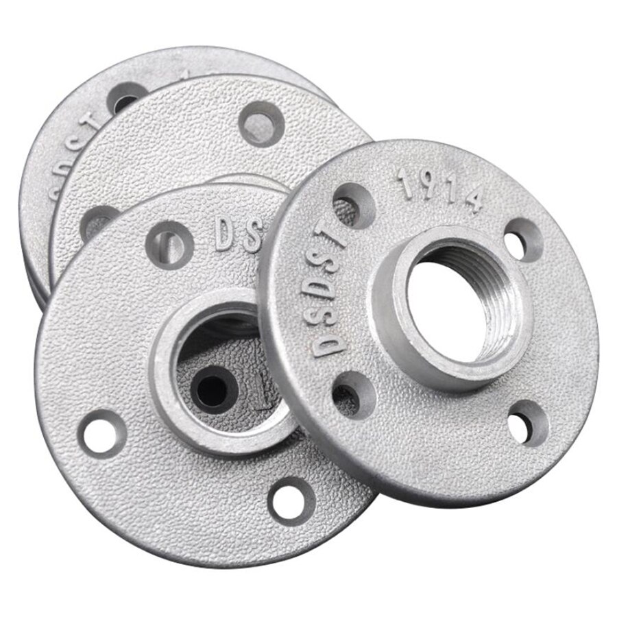 Aluminum alloy flange, flange piece reinforcement 4 points 6 points 1 inch handicraft base hardware accessories tools