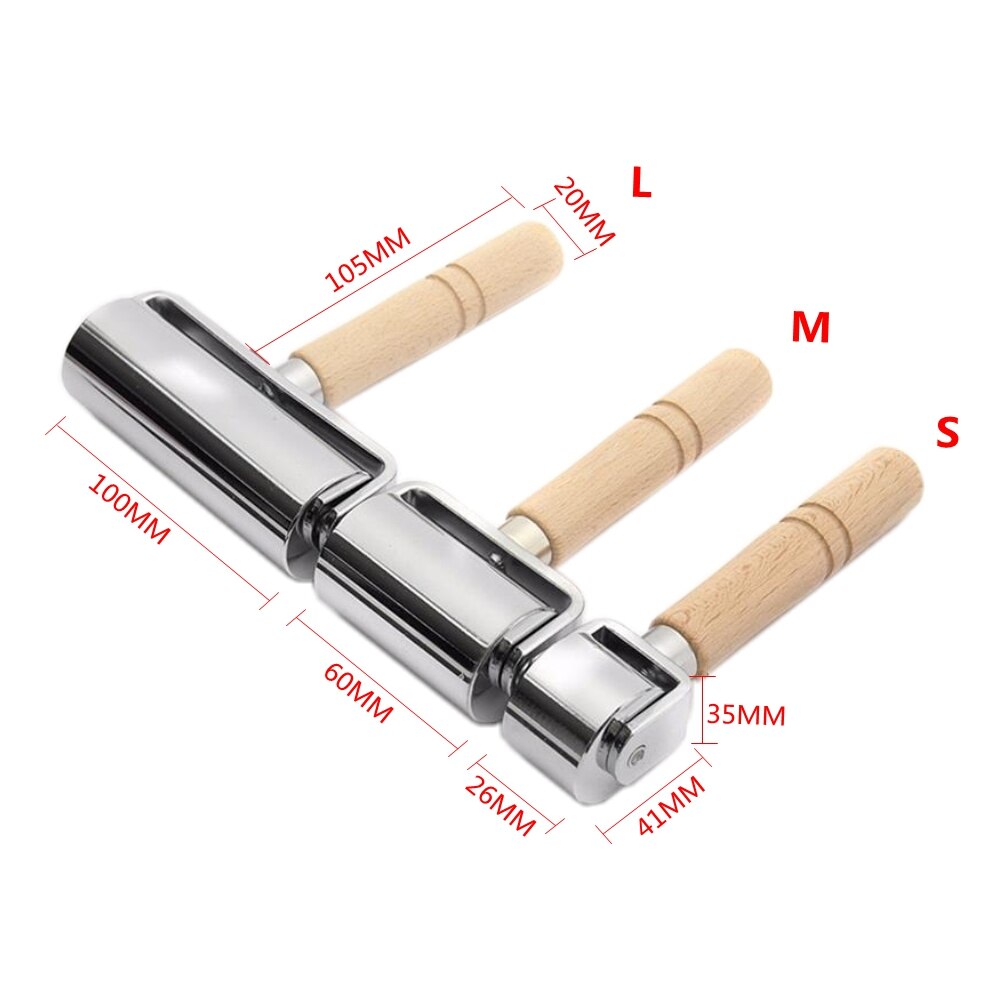 26/60/100MM Press Edge Roller Leather Edge Laminating DIY Handmade Crease Tool