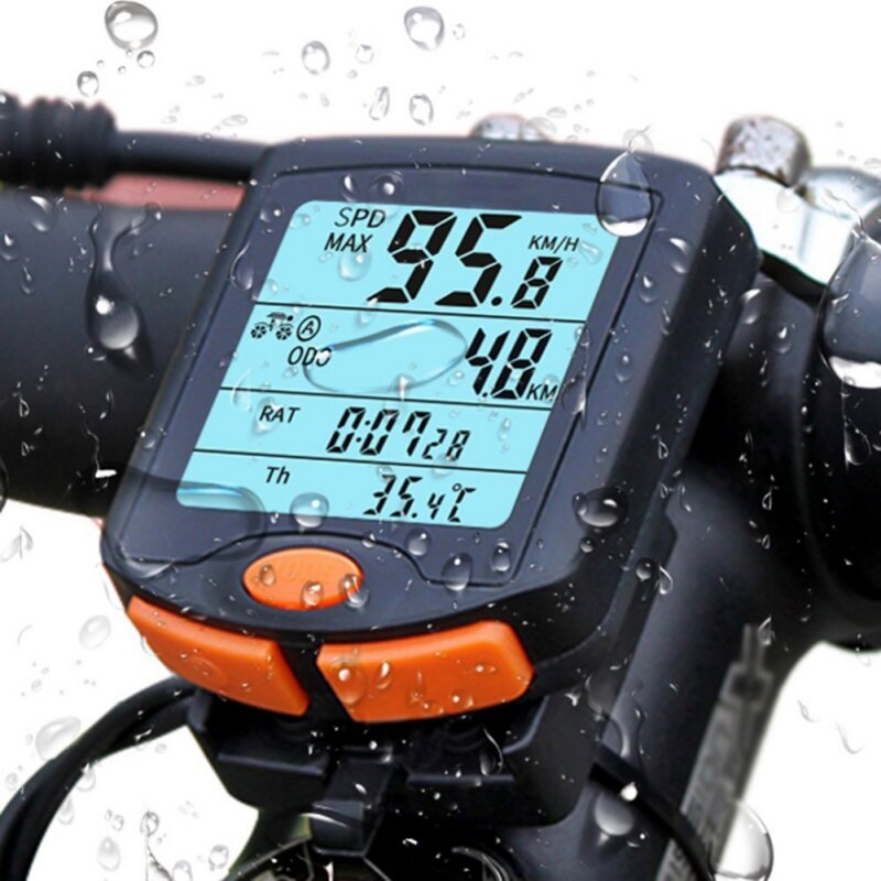 Undervisere elektronisk speedometer fireskærm med lysende vej til mountainbike cykeltilbehør 2