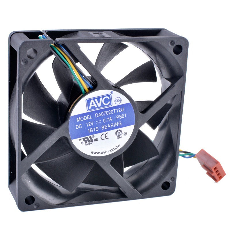 REVOLUTION DE REFROIDISSEMENT DA07020T12U Ventilateur 70mm 7020 70x70x20mm 7cm 12V 0.70A Ordinateur CPU 4 fils 4pin PWM volume d'air ventilateur de refroidissement