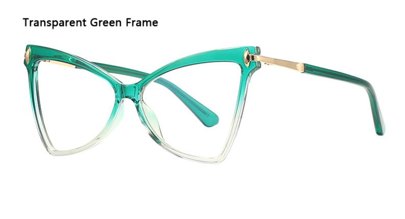 Vrouwen TR90 Mode Trend Vlinder Brilmontuur Vrouwelijke Anti Blauw Computer Brillen Custom Bijziendheid Hyperopie Lens: C1