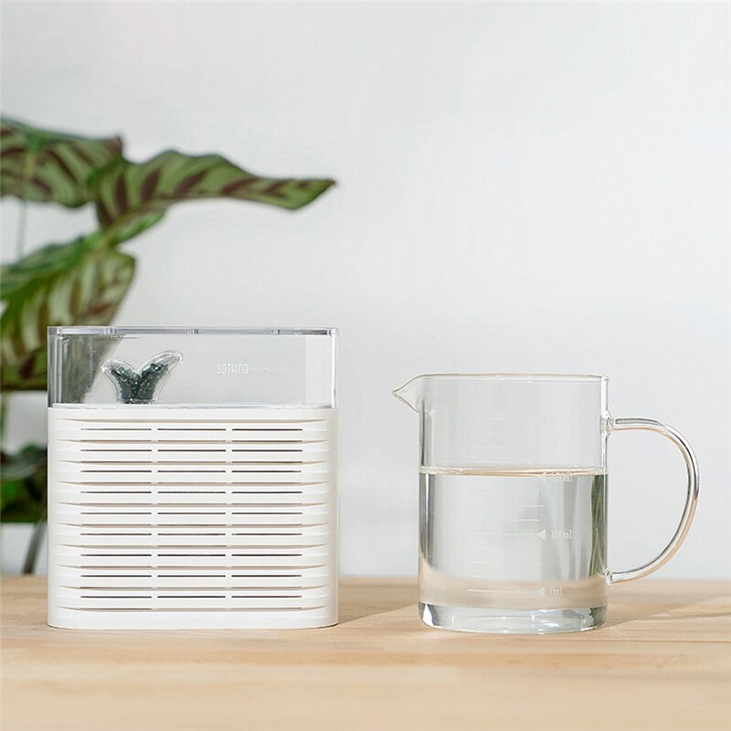 Portable 150ml Plant Air Dehumidifier Rechargeable Reuse Air Dryer Moisture Absorber White For Home Office Dehumidification