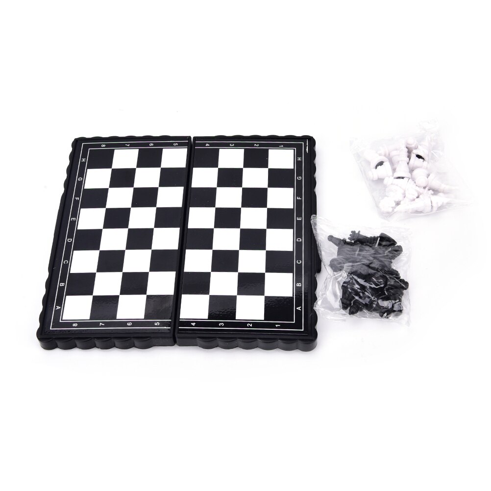 32 Pcs/set Folding Magnetic Plastic Chess Board Set with Pieces Games Accessories