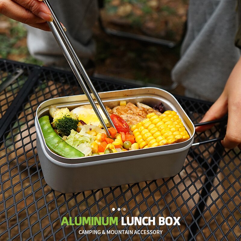 Aluminum Camping Travel Equipment Cookware Outdoor Picnic Accessories Camping Cookware Rice Cooker Vajilla Camping Outdoor Items