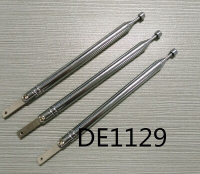 Telescopic Aerial Antenna Replacement WHIP For Degen Radio DE13 DE15 DE29 DE 1126 DE1127 DE1129 DE1125 DE1103 radios: DE1129 Antenna