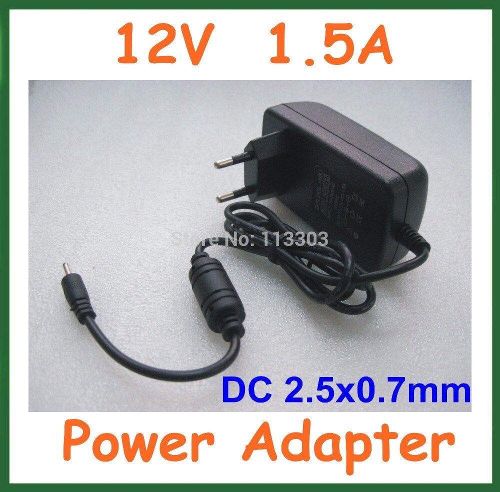 Universal ac 100-240v para dc 12v 1.5a 2.5*0.7mm / 2.5mm carregador ue eua plug adaptador de alimentação de alta qualidade