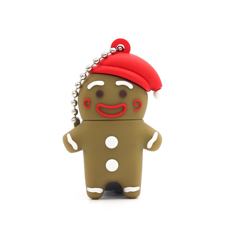 Clé usb 128gb , 64gb , 32gb , 16gb 8gb dessin animé, père noël, mignon, élan, disque u, mini clé usb: 64gb / Un