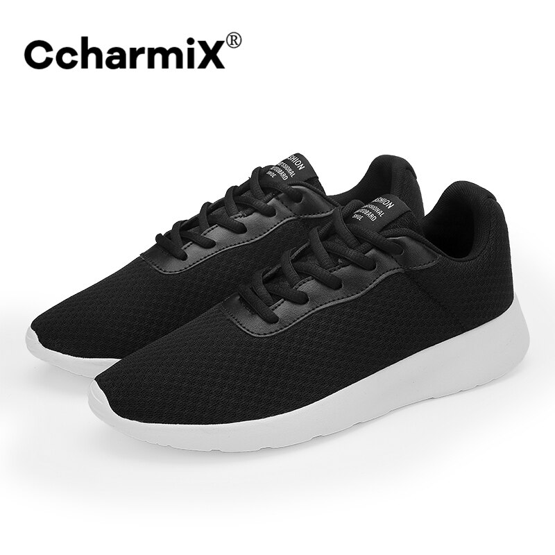 CcharmiX Männer Schuhe Große Größe 39-48 Leichte lässig Schuhe Männer Neue Turnschuhe jugendlich Schuhe Atmungsaktive Gittergewebe männliche Schuhe: Weiß / 6,5