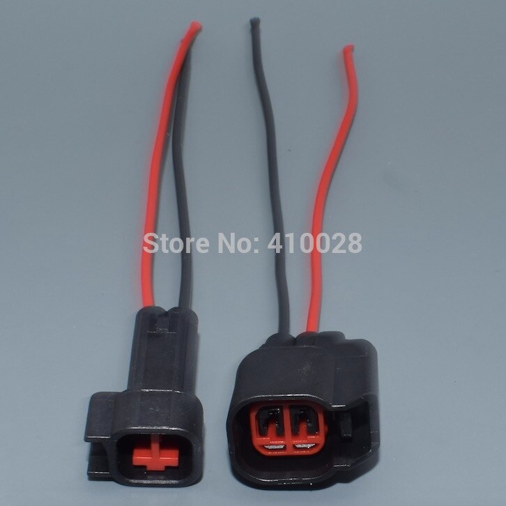 shhworldsea EV6 EV14 USCAR Fuel Injector Connector Wiring Plugs Pigtail Wire for Dodge LS2 LS3 LS7 GM Ford Dodge Jeep Mustang: 5set male female
