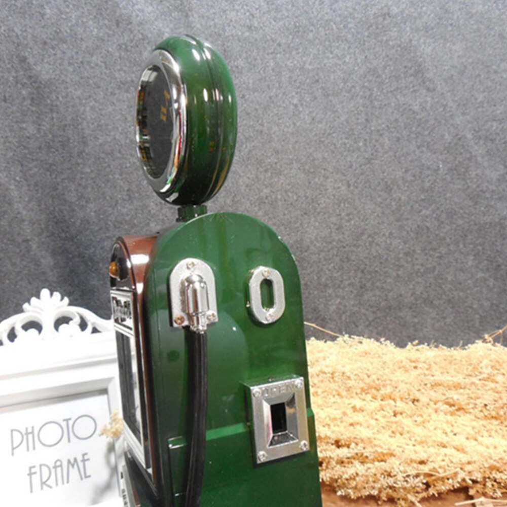 Caja de gasolinera Vintage creativa, caja de Melody, decoración de escritorio para Bar, restaurante, Hogar (verde)