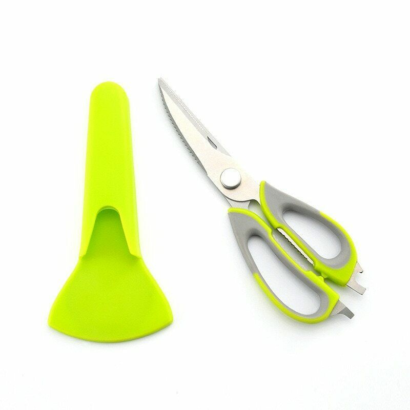 Multi-Function Kitchen Scissors Cutter Knife Board Stainless Steel Kitchen Cut Chicken Bones Food Meat Scissors