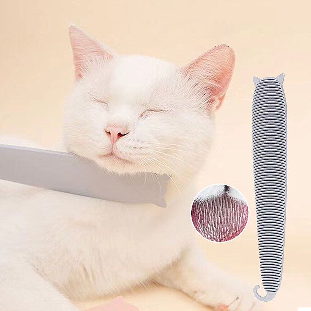 Lengua de gato mascota simulación de masaje peine gato herramientas de cuidado diario del cabello peine de lengua mascota portátil diario cuidado del cabello accesorios para mascotas