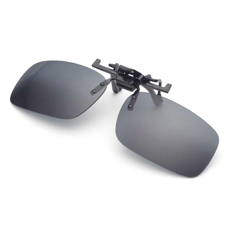 Polarized Clip On Sunglasses Driving Night Vision Lens Sun Glasses Male Anti-UVA For Men Women With Case &amp; Glasses Cloth