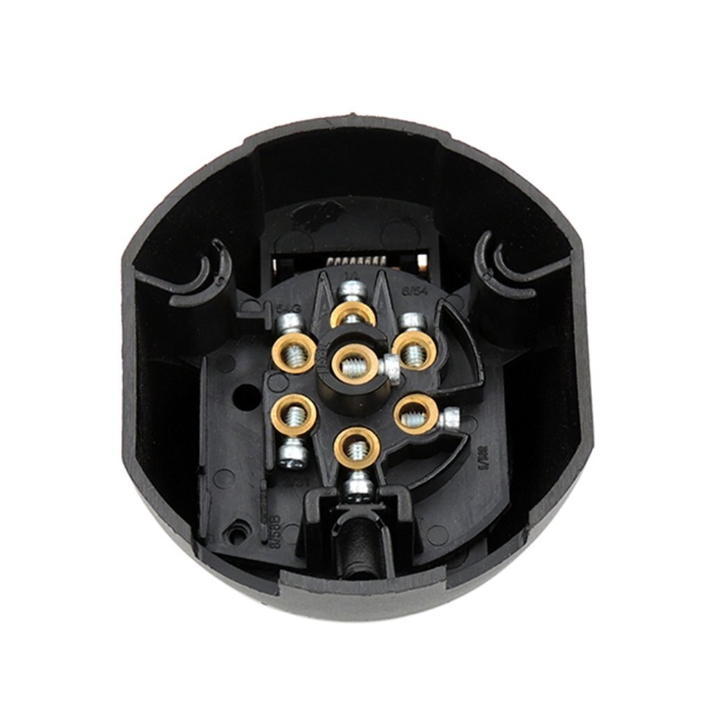 European Car 7 Hole Socket Trailer Adapter Truck Interface Rv Power Cord Socket Waterproof Connector 12V