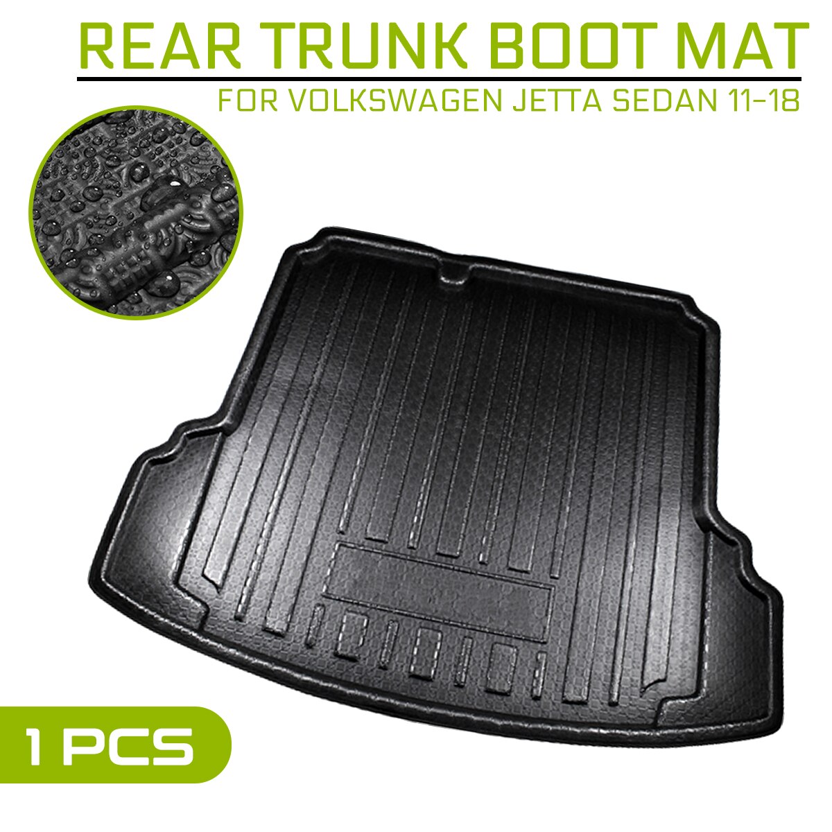 Car Floor Mat Carpet For Volkswagen Jetta Sedan Rear Trunk Anti-mud Cover