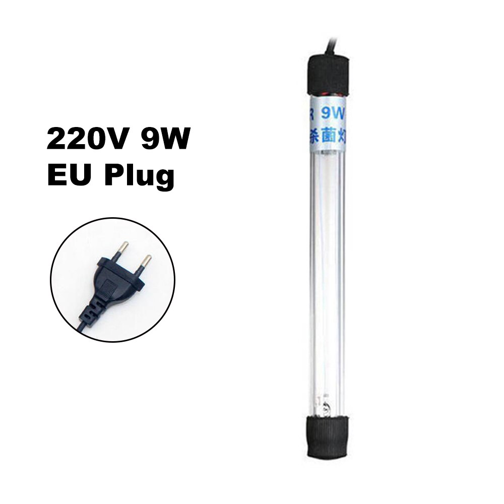 Aquarium Uv Verlichting Aquarium Sterilisator Uv Lamp Desinfectie Waterzuiveraar 5 W/7 W/9 W/ 11 W/13 W Uv Lamp Sterilisator Aquarium Verlichting: 9W EU Plug