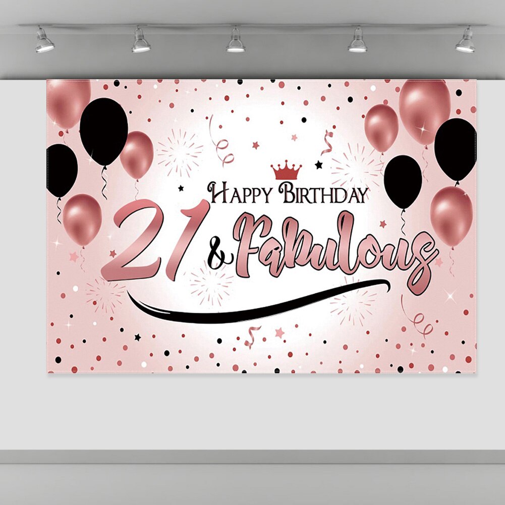 Happy Birthday Background Wall Decorative Backdrops Festival Studio Cloth Home Studio Party Backdrop Photography