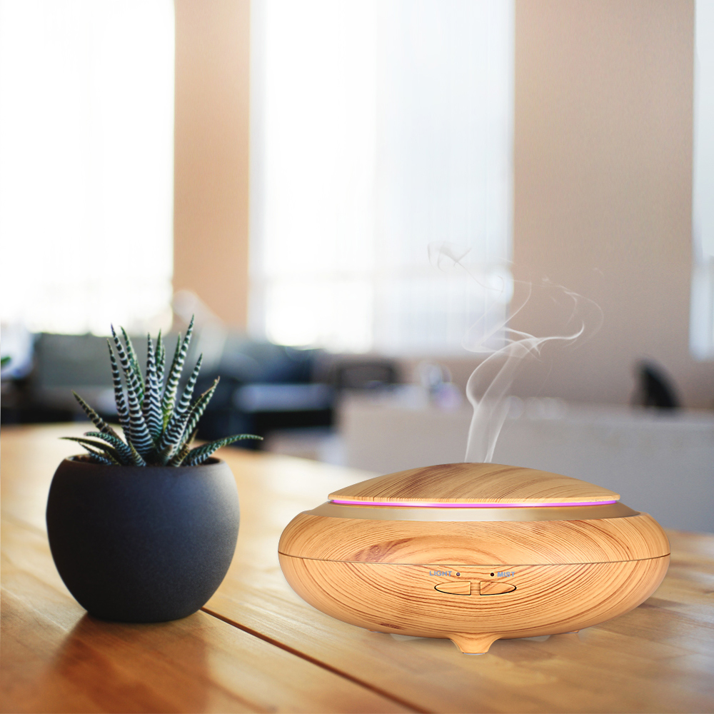 150ml aromaterapi diffuser aromaterapi trækorn æterisk olie diffuser ultralyd cool mist luftbefugter kontor hjem