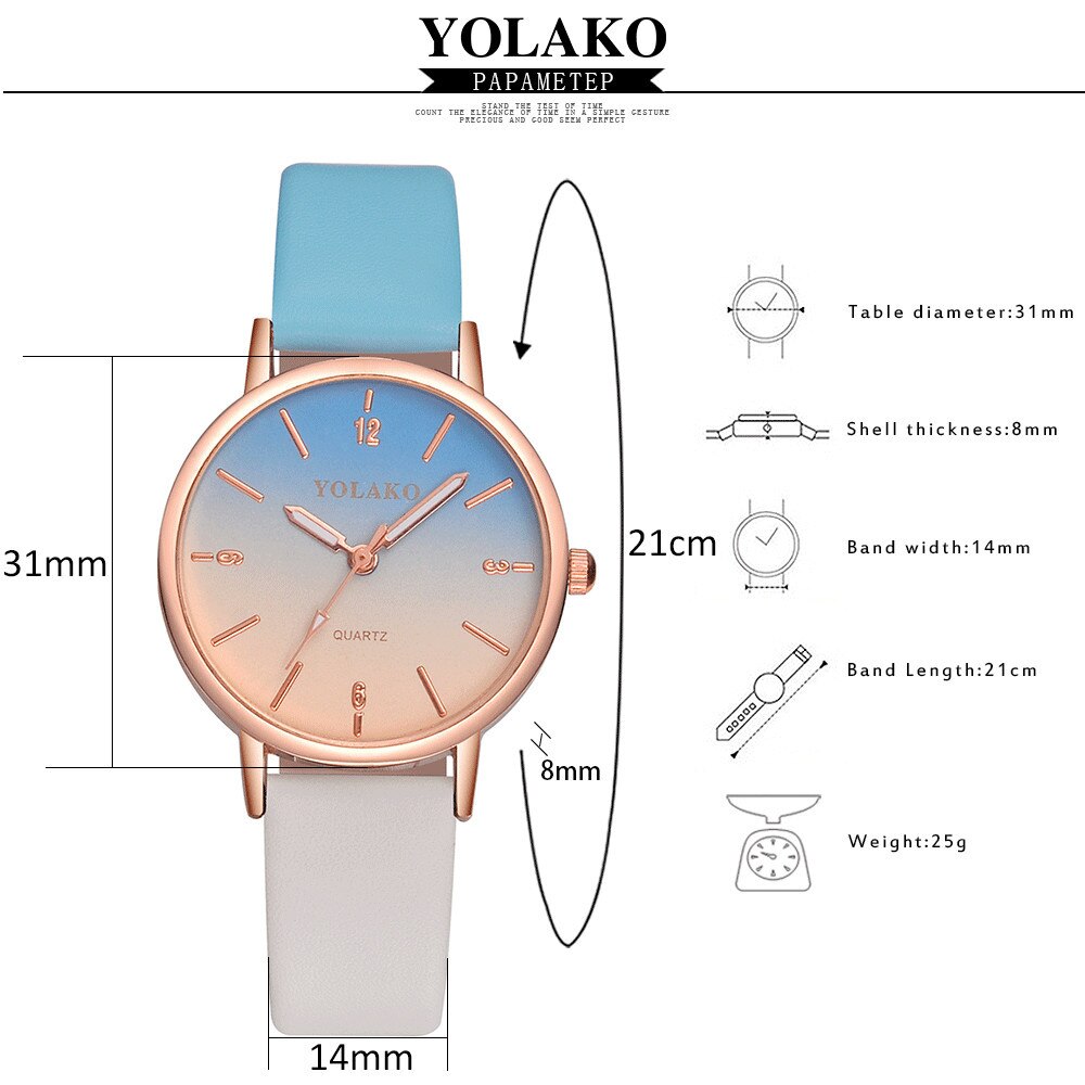 Luxe Lederen Vrouwen Casual Dames Mode Horloge Klok Quartz Band Band Horloge Analoge Horloges