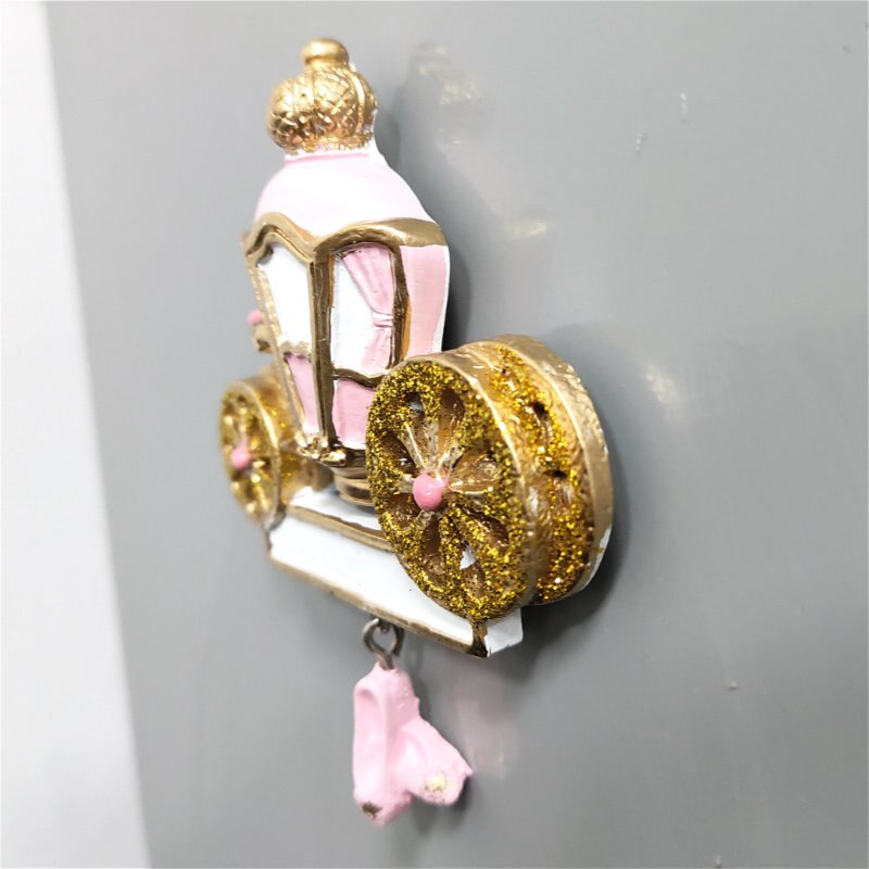 3D Refrigerator Magnets Angel Princess Carriage Fridge Magnet Magnet Girl Ballet Skirt Decorative Magnetic Message Sticker