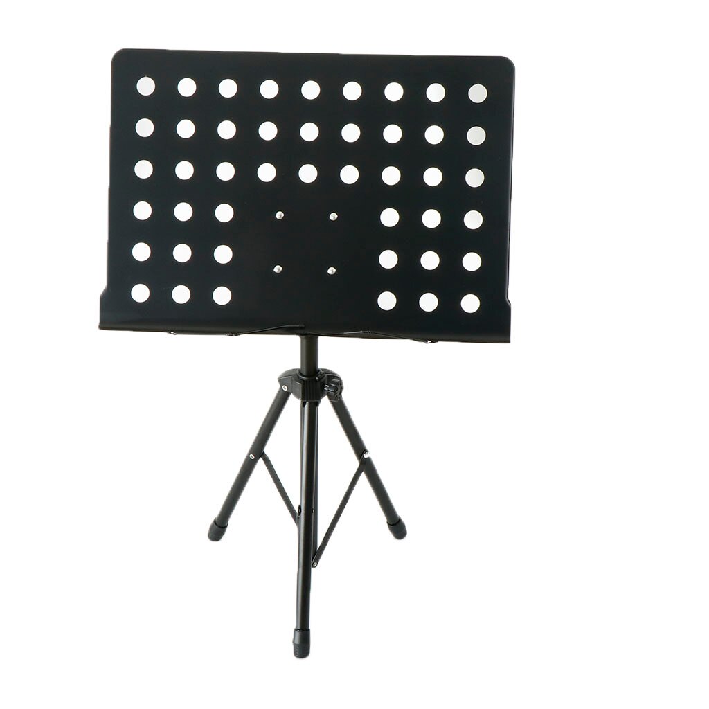Foldable Sheet Music Stand, Adjustable Height 80-140cm, Black