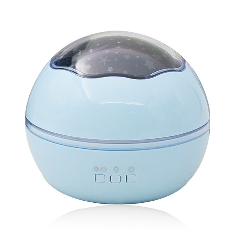 LED Night Light Projector Spin Starry Sky Star Ocean World Master Rotating Children Kids Baby Sleep Romantic USB Lamp Projection: Blue