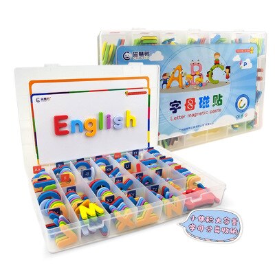 Magnetic Letters 208 Pcs Uppercase Lowercase Foam Alphabet ABC Magnets for Fridge Refrigerator Educational Spelling Learning toy