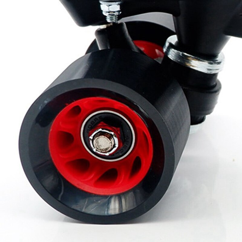 oben8Stck Rollschuh Räder Quad Rollschuhe Ersatz draussen Quad Rollschuh Rad mit Schlittschuh Rolle ABEC-9 608RS Lagerbier