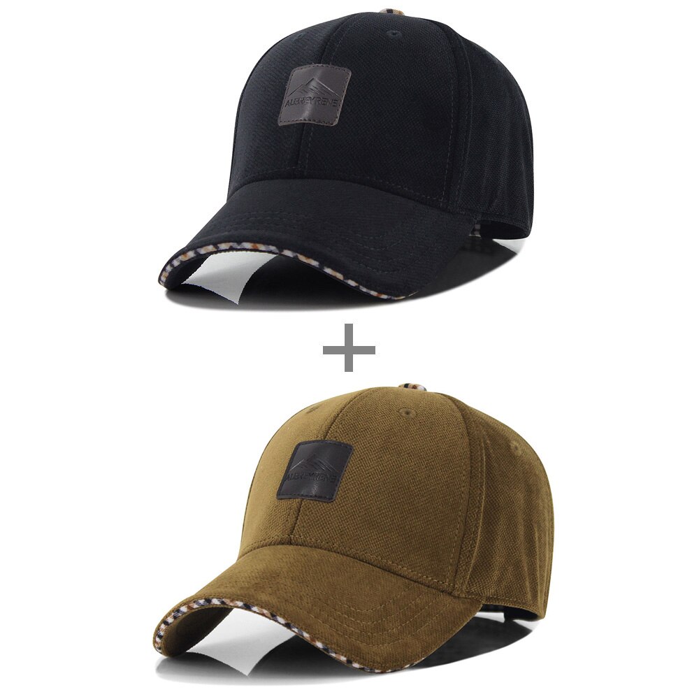 [AETRENDS] Winter Baseball Cap Caps for Men Trucker Hat 4 Colors for Choice Z-1937: Black and Brown