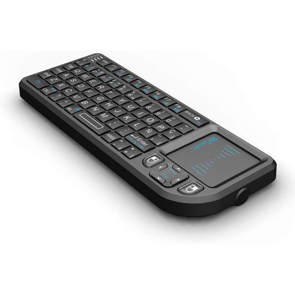 Original Rii Mini X1 Spanish Mini 2.4GHz Wireless Keyboard Air Mouse with TouchPad for TV Box Android /Mini PC/Laptop