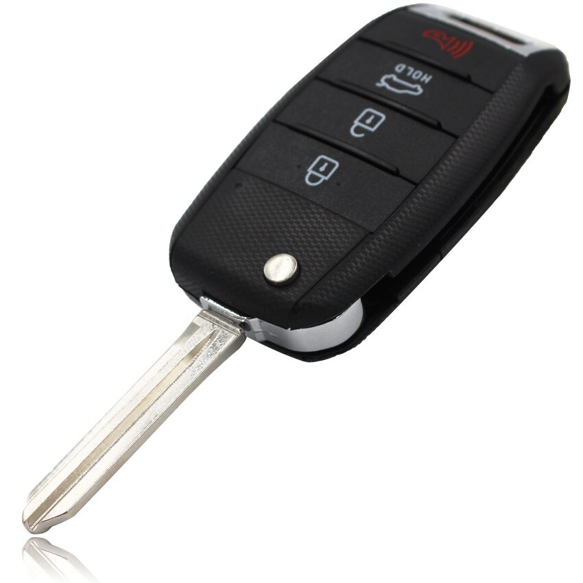3/4 przyciski obudowa pilota z kluczykiem samochodowym pokrowiec kieszonka na zegarek dla KIA Rio optymizm Cerato Carens Sportage Sorento forte nie oszlifowany zabawka40 lub HYN14 ostrze: 4B muszla B blade