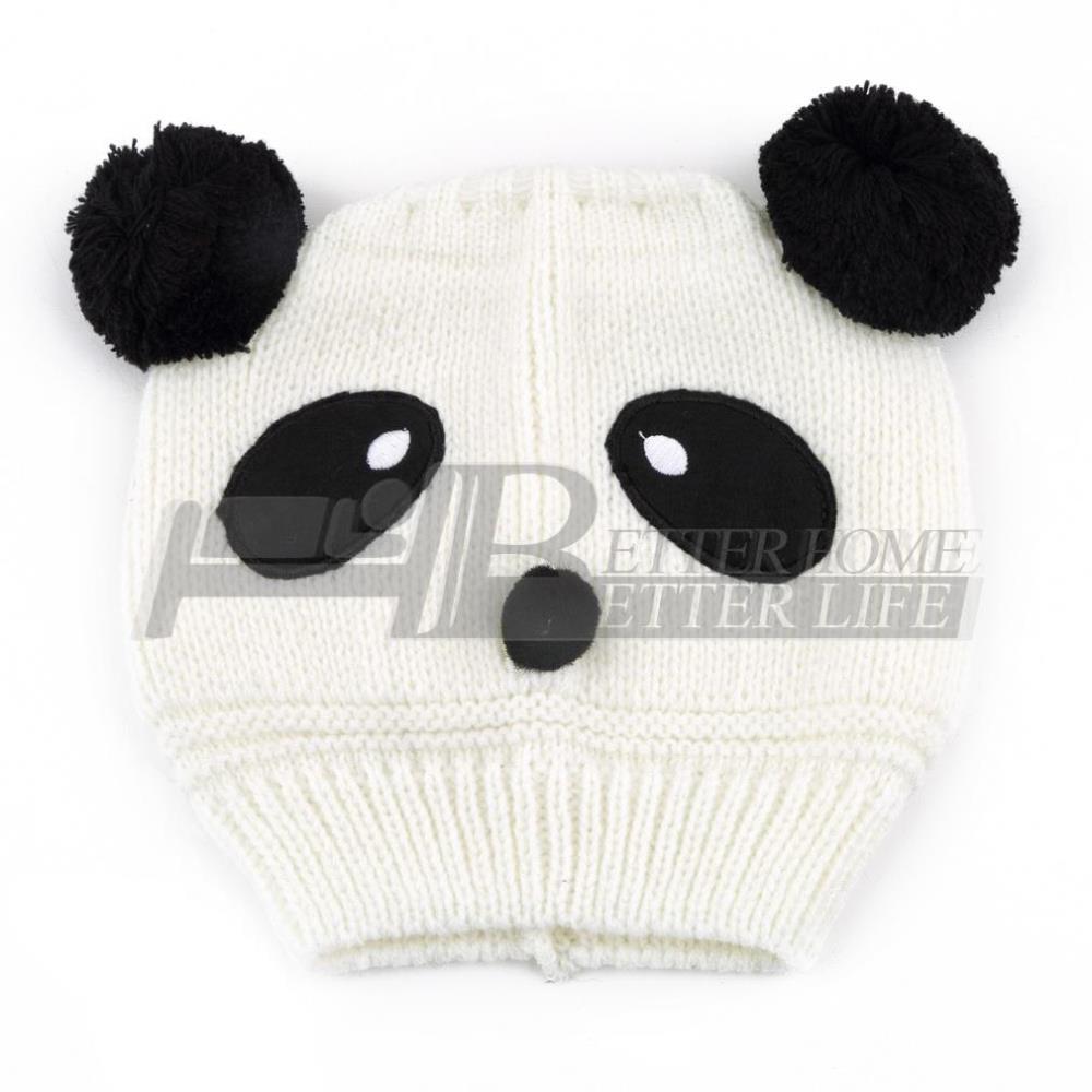Unikids 1 st färgglada härliga djur panda babyhattar, kepsar barn pojke flicka virkade mössa hattar, panda mössa hatt beani