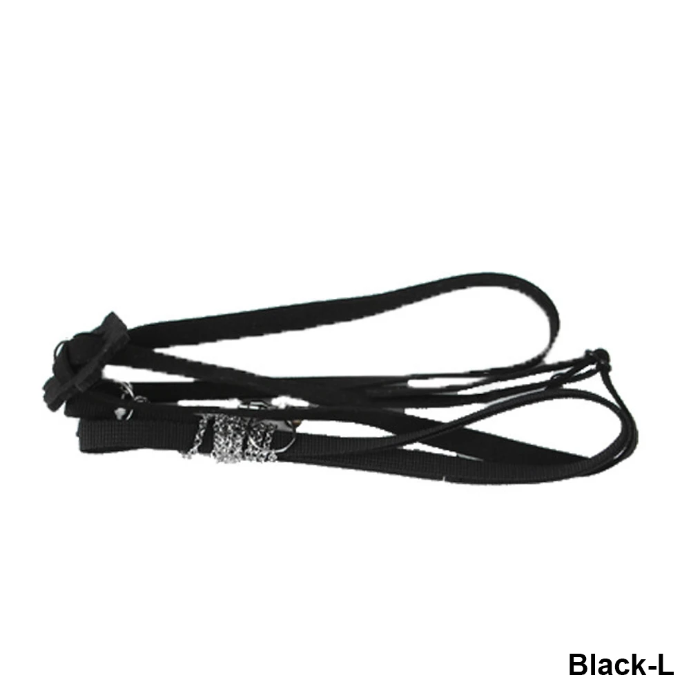 Odporna na zużycie regulowana smycz dla żółwia z bezpieczną linką trakcyjną Pasek uprzęży Idealne artykuły dla zwierząt dla żółwi i żółwi: L / pomarańczowy