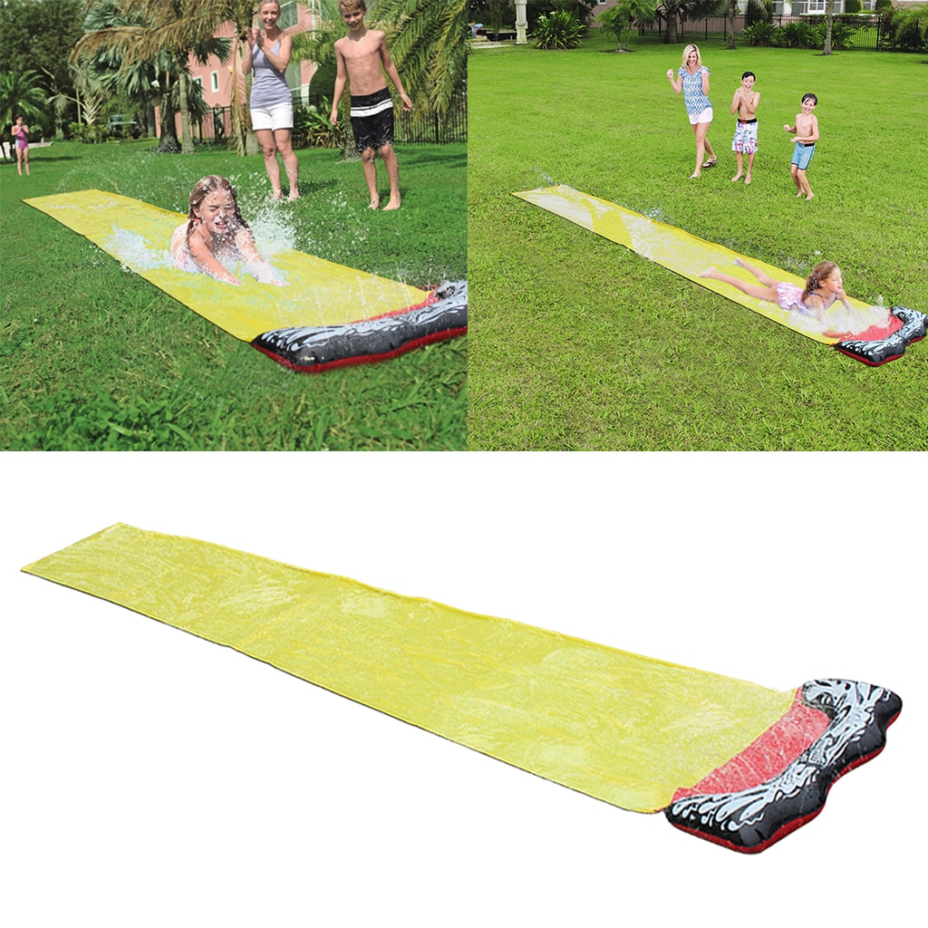 Kids Summer Watersports Super Water Slide Lanes Single Surfboard