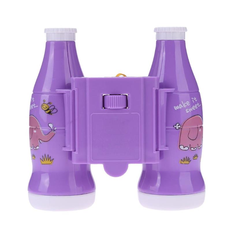 6x25 Binoculars Cola Bottle Kids Telescope Toy For Bird Watching Star Gazing Sporting Events Hiking Educational Learning Toy ABS: Purple