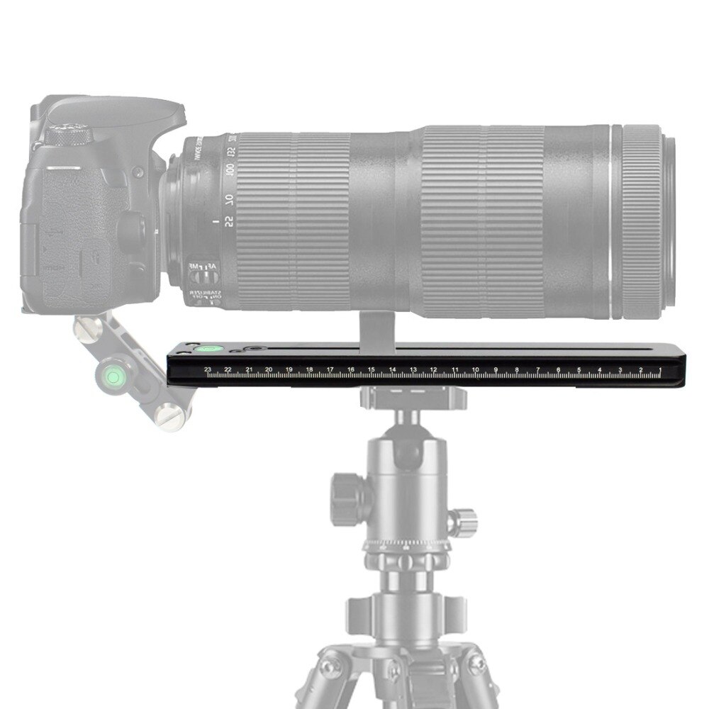 Aluminum 250mm 25cm Rail Quick Release Plate for Arca Swiss Tripod BallHead Telephoto Zoom Lens Bracket