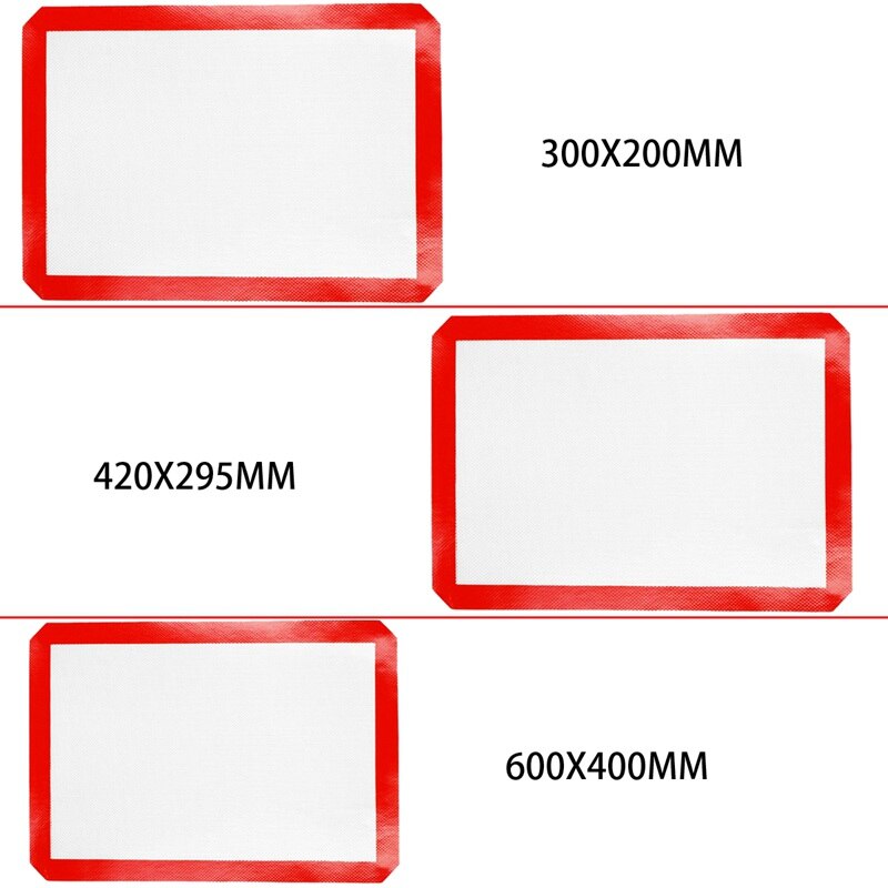 1 stuk herbruikbare milieuvriendelijke siliconen bakmat, antiaanbak siliconen ovenmat, deegrolmat, bakmat, gebakklei