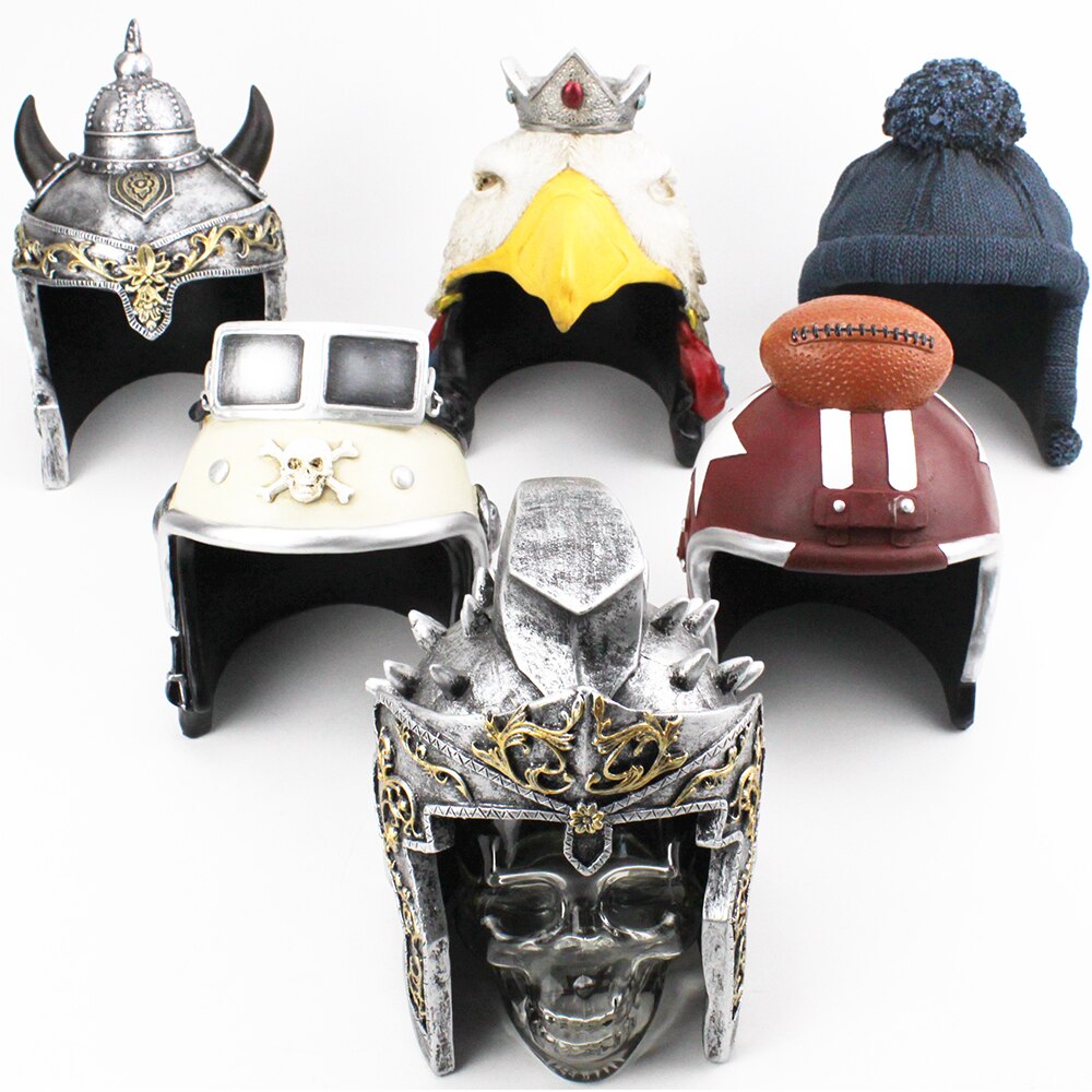 Schedel Fles Viking Helm Romeinse Gladiator Helm Bald Eagle Helm Gebreide Cap Pilot Helm Voetbal Helm Kristal Hoofd