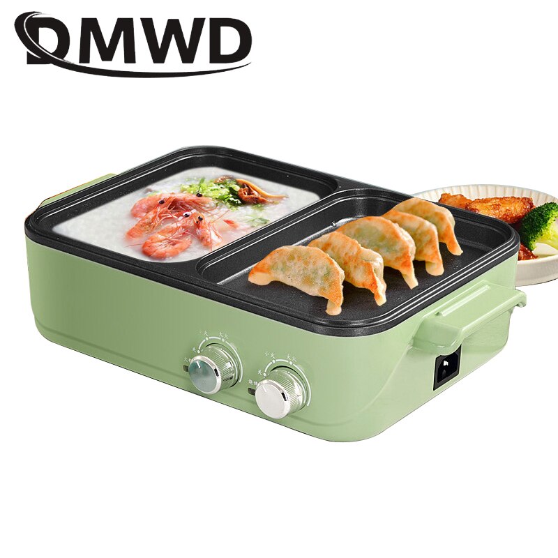 Multifunction Electric Cooker Hotpot Barbecue Grill Griddle Egg Omelette Frying Pan Stove Crepe Oven Pancake Pie Baking Roaster