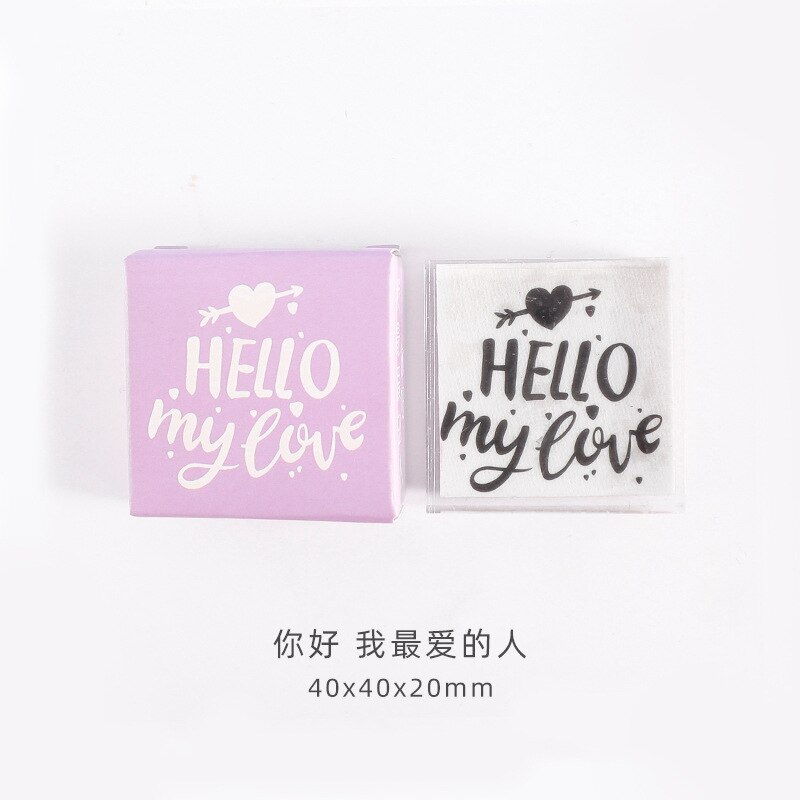 Acrylic Greeting Clear Stamping Blocks Tools Stamp for DIY Scrapbooking Crafts Cards Journal: C