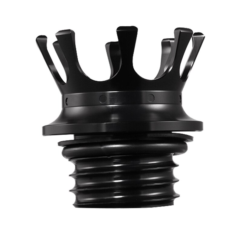 Motorcycle Gas Cap Crown Style CNC Flush Oil Fuel Tank Cap For Sportster 883 1200 Road King Dyna FLST 96