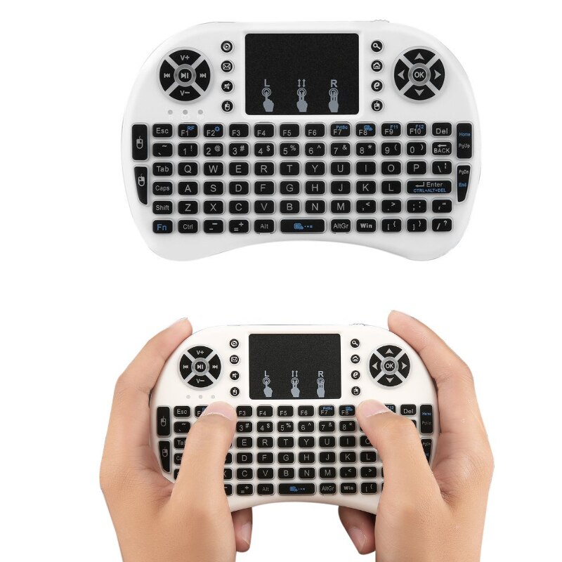 Wireless Keyboard for Android TV Box PC laptop 92 Keys DPI Wireless Keyboard Backlight with Touchpad Mouse adjustable 2.4GHz