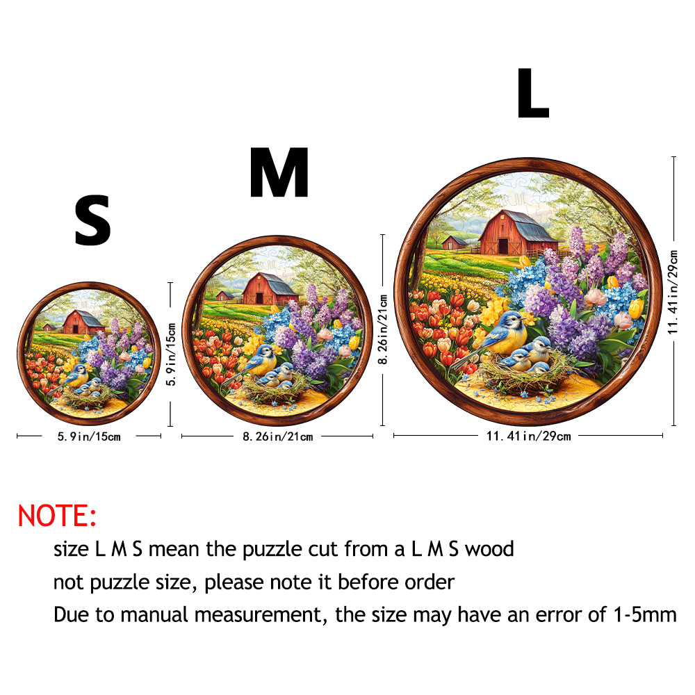 Adult wooden puzzle featuring a 3D garden bird nest and ecological scenery, unique animal-shaped puzzle toys for adults, perfect