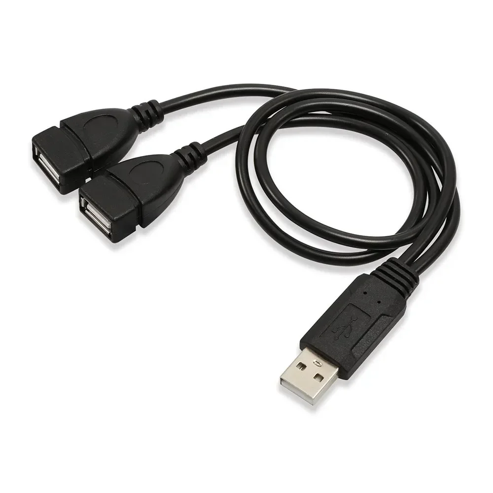 Uniwersalny rozdzielacz USB 3.0 2.0 męski na podwójny USB 3.0 żeński Jack 2-portowy koncentrator USB Adapter kabla do laptopa